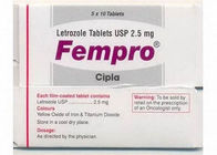 Anti Estrogen Oral Anabolic Steroids Letrozole Femara CAS 112809-51-5 2.5mg*100 Pills
